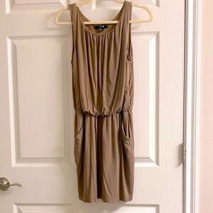 Forever 21 Tan Sleeveless Mini Dress